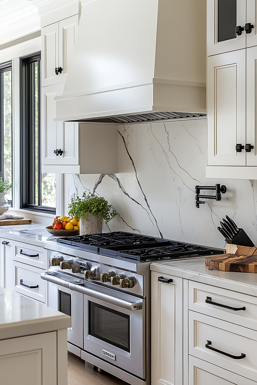 marble backsplash