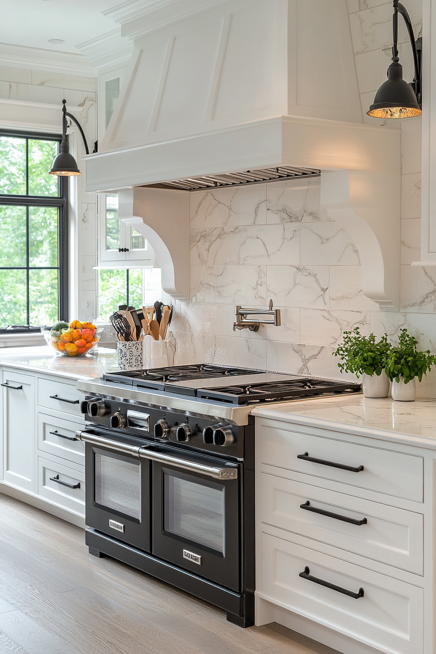 29 White Backsplash Kitchen Ideas That Spark Happy Modern Energy white backsplash kitchen