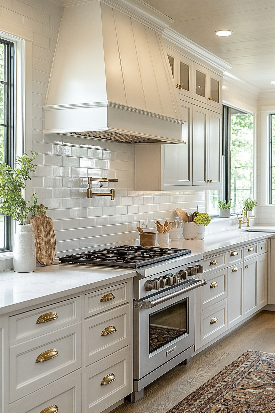 29 White Backsplash Kitchen Ideas That Spark Happy Modern Energy white backsplash kitchen