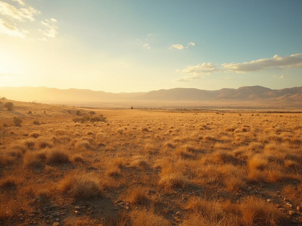The Ultimate Survival Guide to Bakersfield's Scorching July: What Nobody Tells You Summer view of Bakersfield's Central Valley showing dry agricultural fields and golden-brown hills under a cloudless sky with intense sunlight and heat shimmer