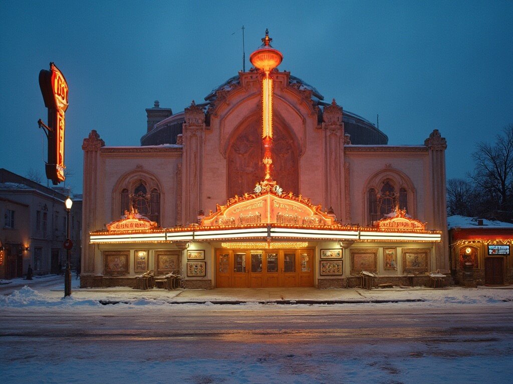 Bakersfield in January: Your Ultimate Winter Survival Guide (No Snow Required!) Wide-angle view of Buck Owens' Crystal Palace exterior highlighting unique architectural style, with soft winter lighting and no people visible