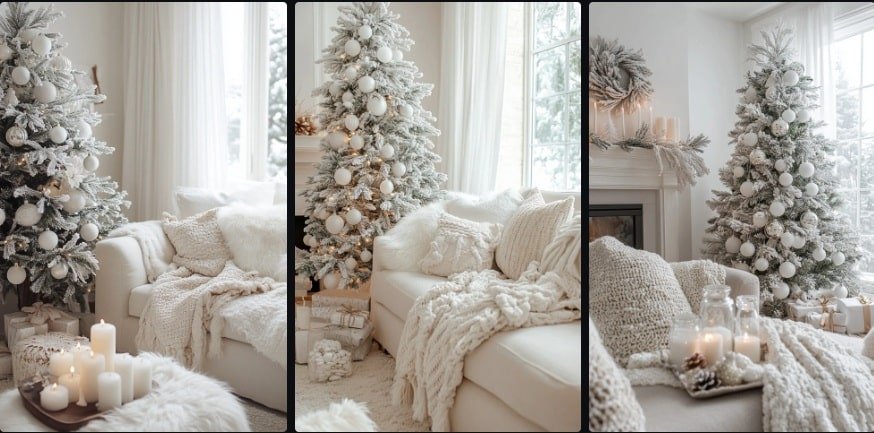 neutral christmas tree