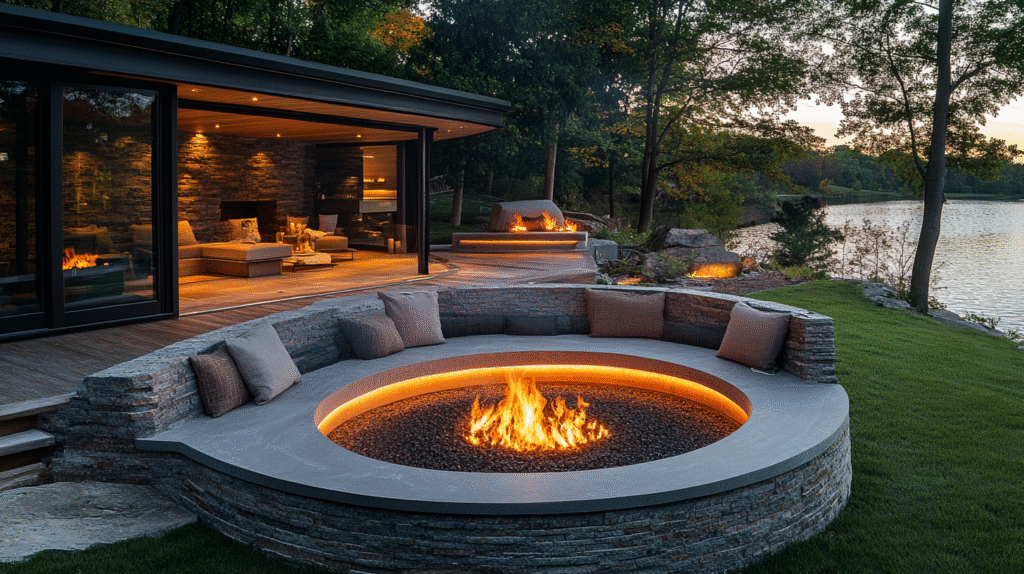 outside firepit ideas