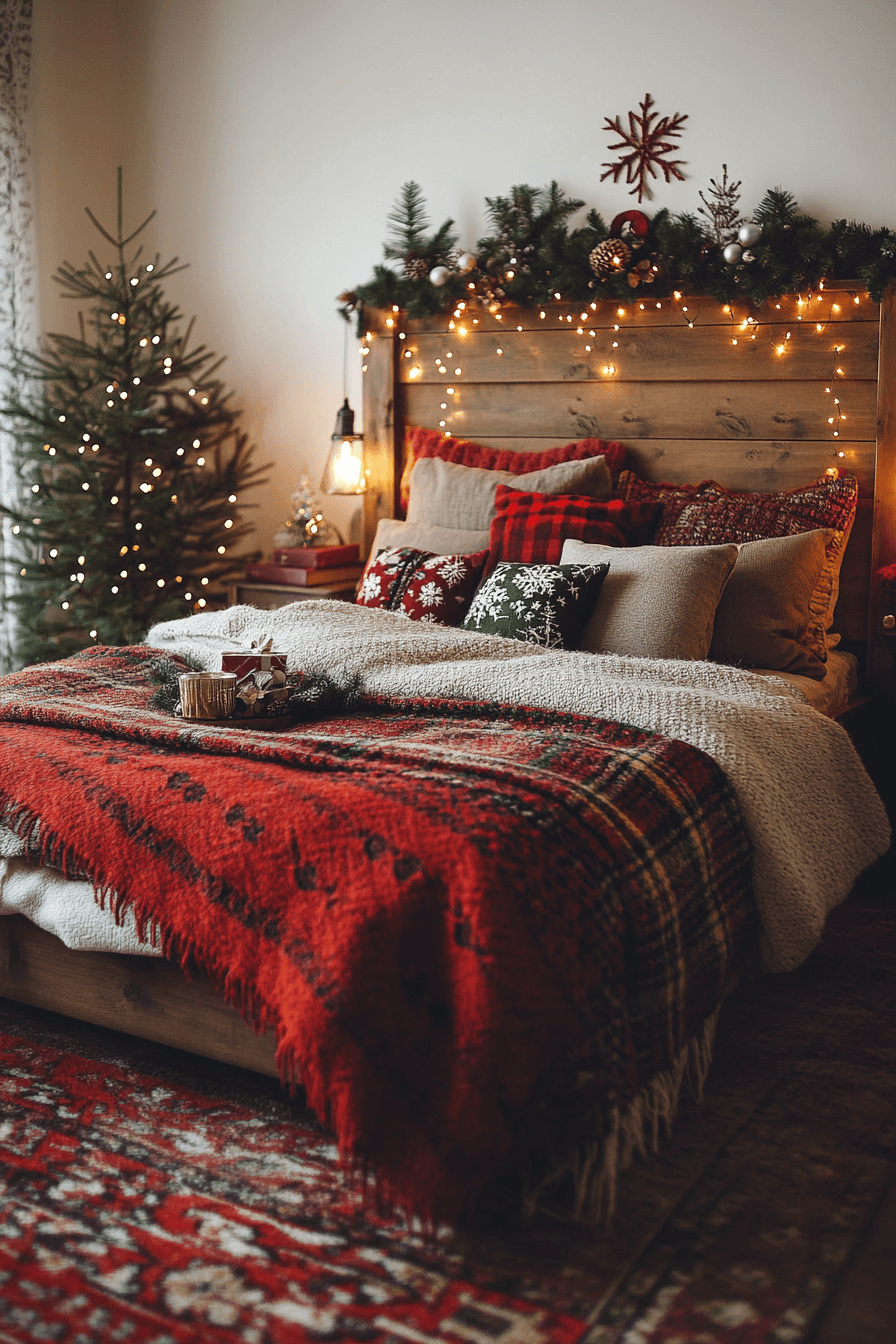 christmas bedroom decor