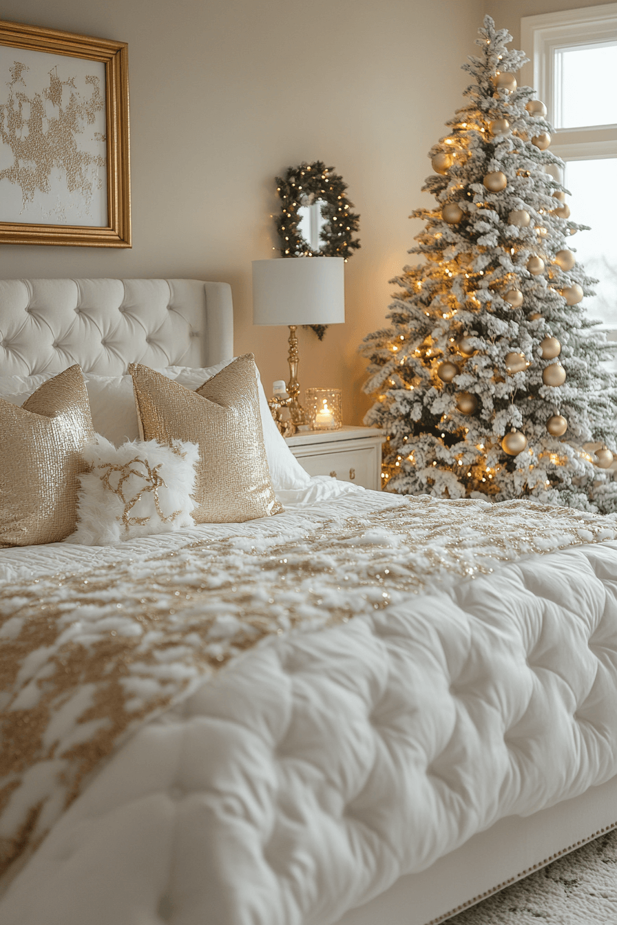 christmas bedroom decor