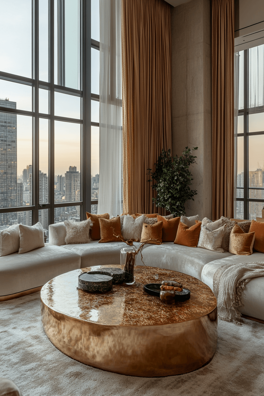 29 Penthouse Living Room Ideas That Feel Bright Luxurious and Joyful tuscany decor