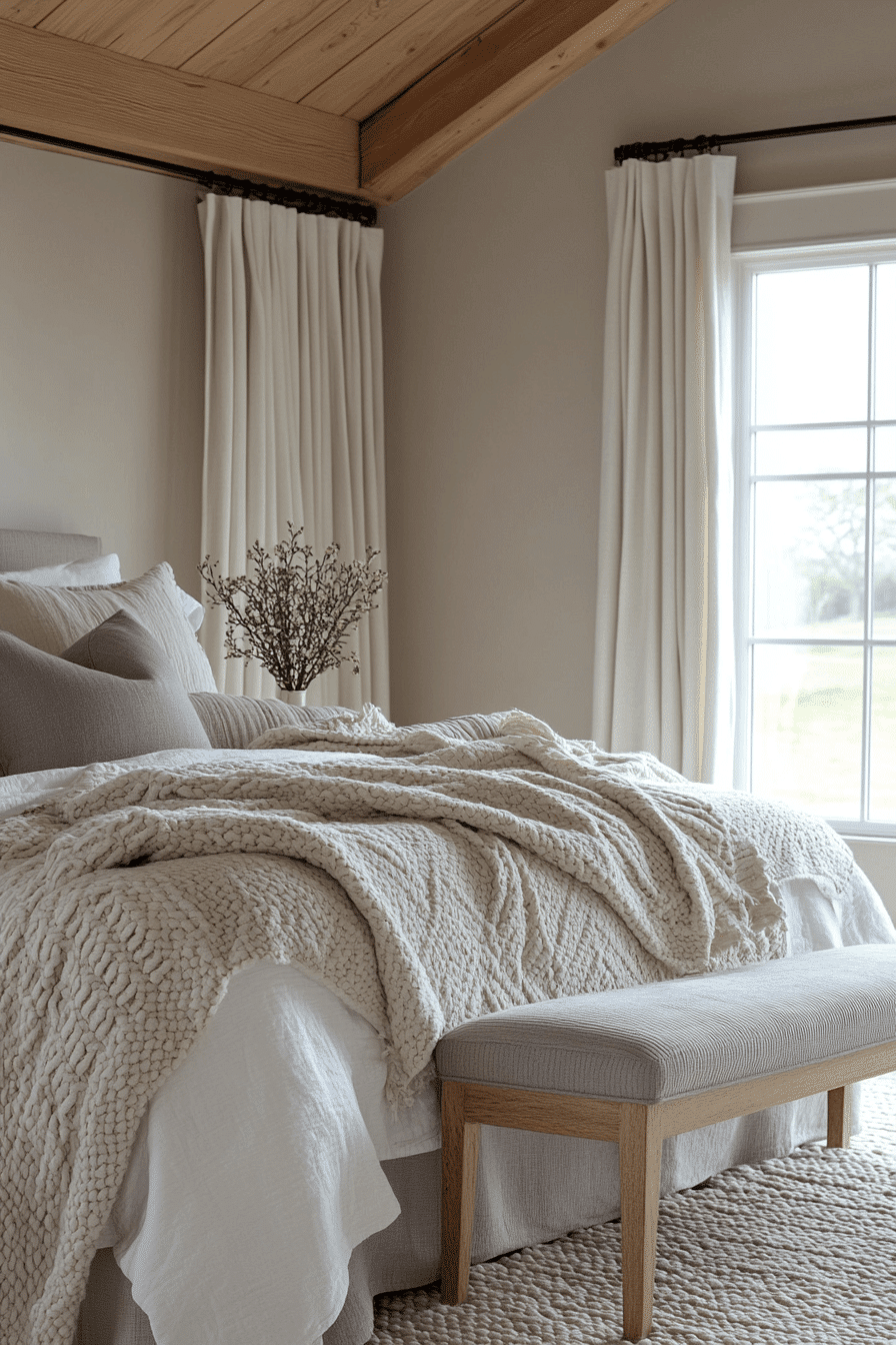 cozy neutral bedroom
