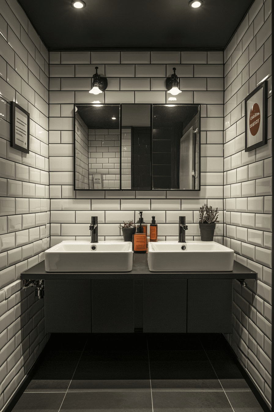 29 Black and White Bathroom Ideas That Make Every Detail Feel Elegant tuscany decor
