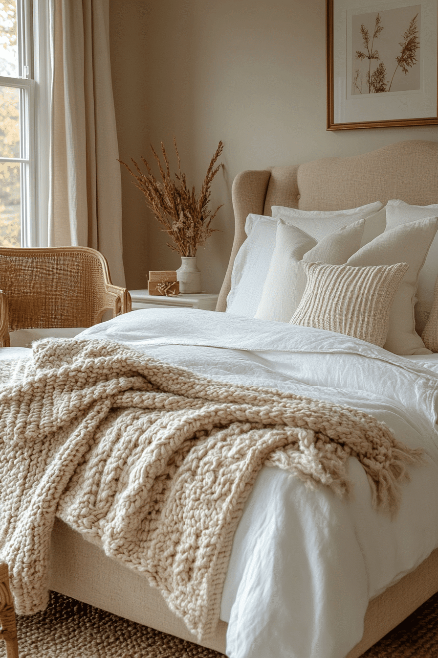 cozy neutral bedroom