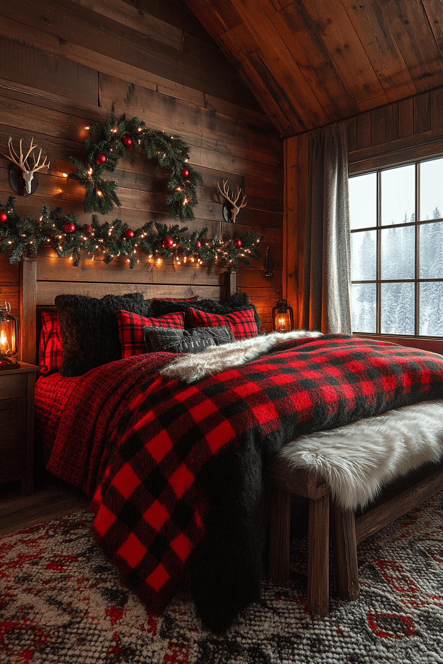 christmas bedroom decor