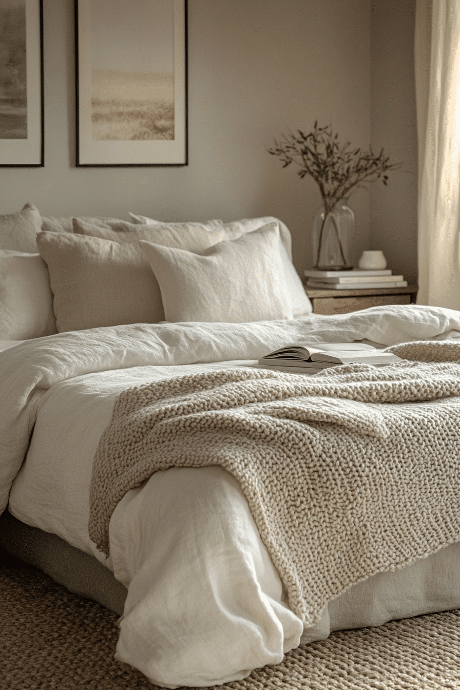 cozy neutral bedroom