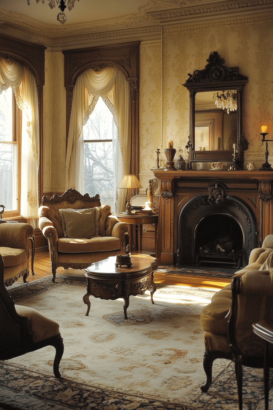 29 Victorian Living Room Ideas That Add Romance Warmth And Happy Energy ...