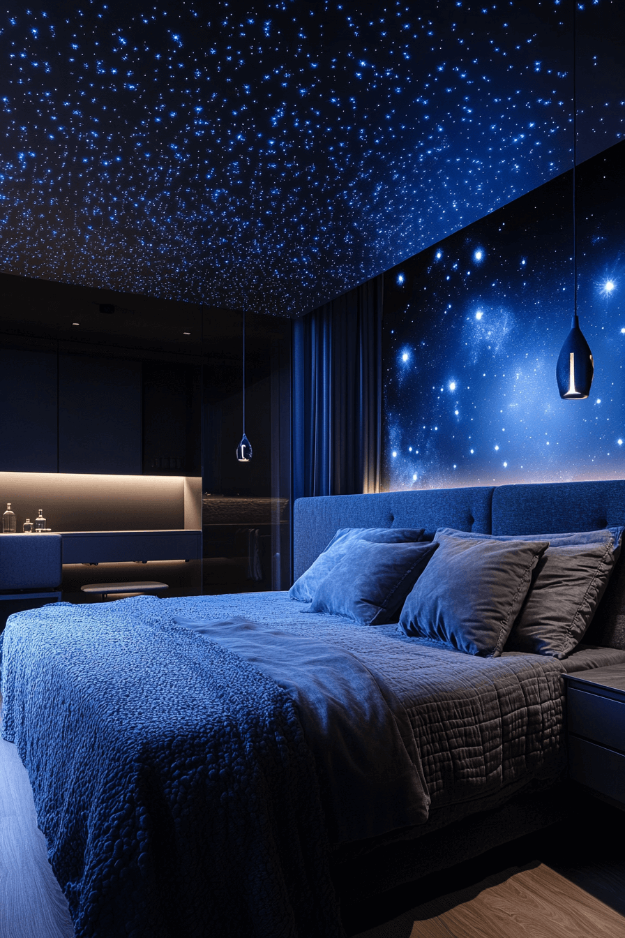 29 Space Themed Bedroom Ideas to Build a Cozy Out of This World Room tuscany decor