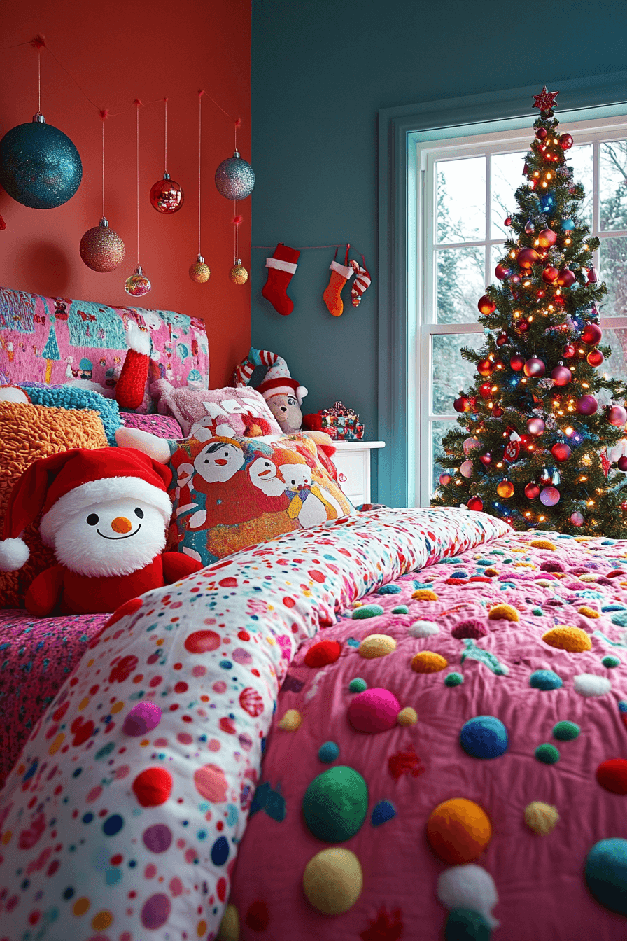 christmas bedroom decor