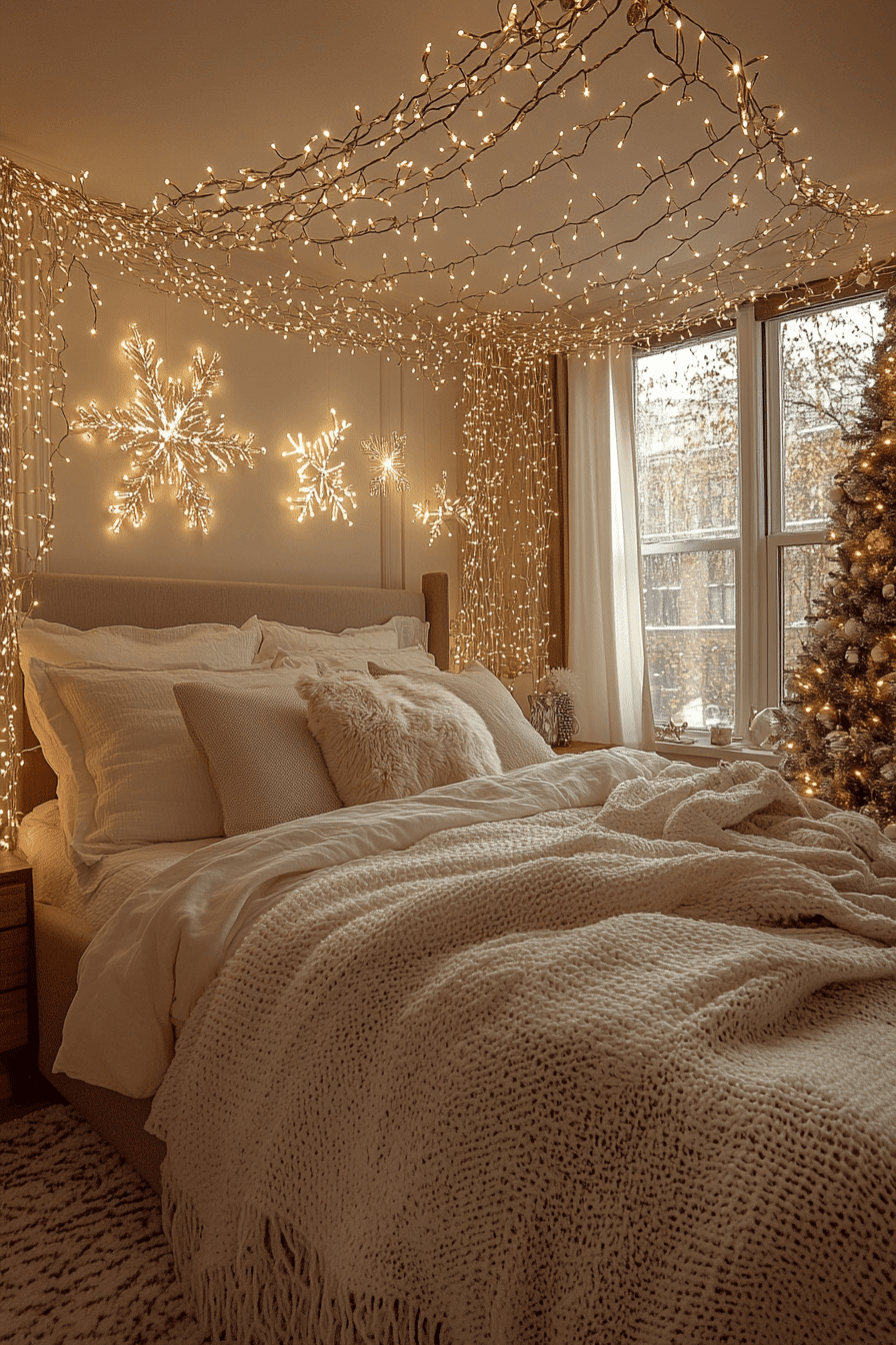 christmas bedroom decor