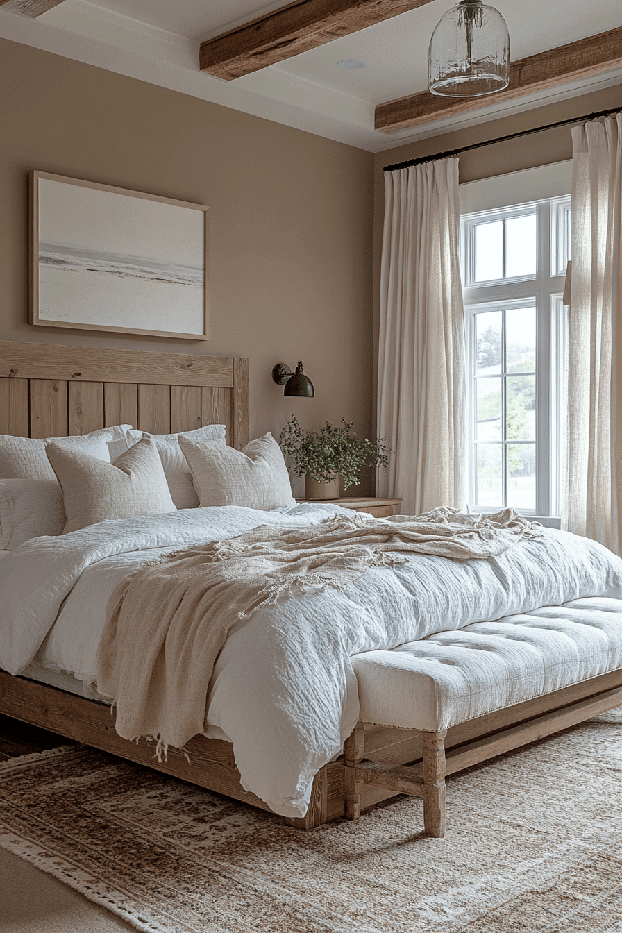 cozy neutral bedroom