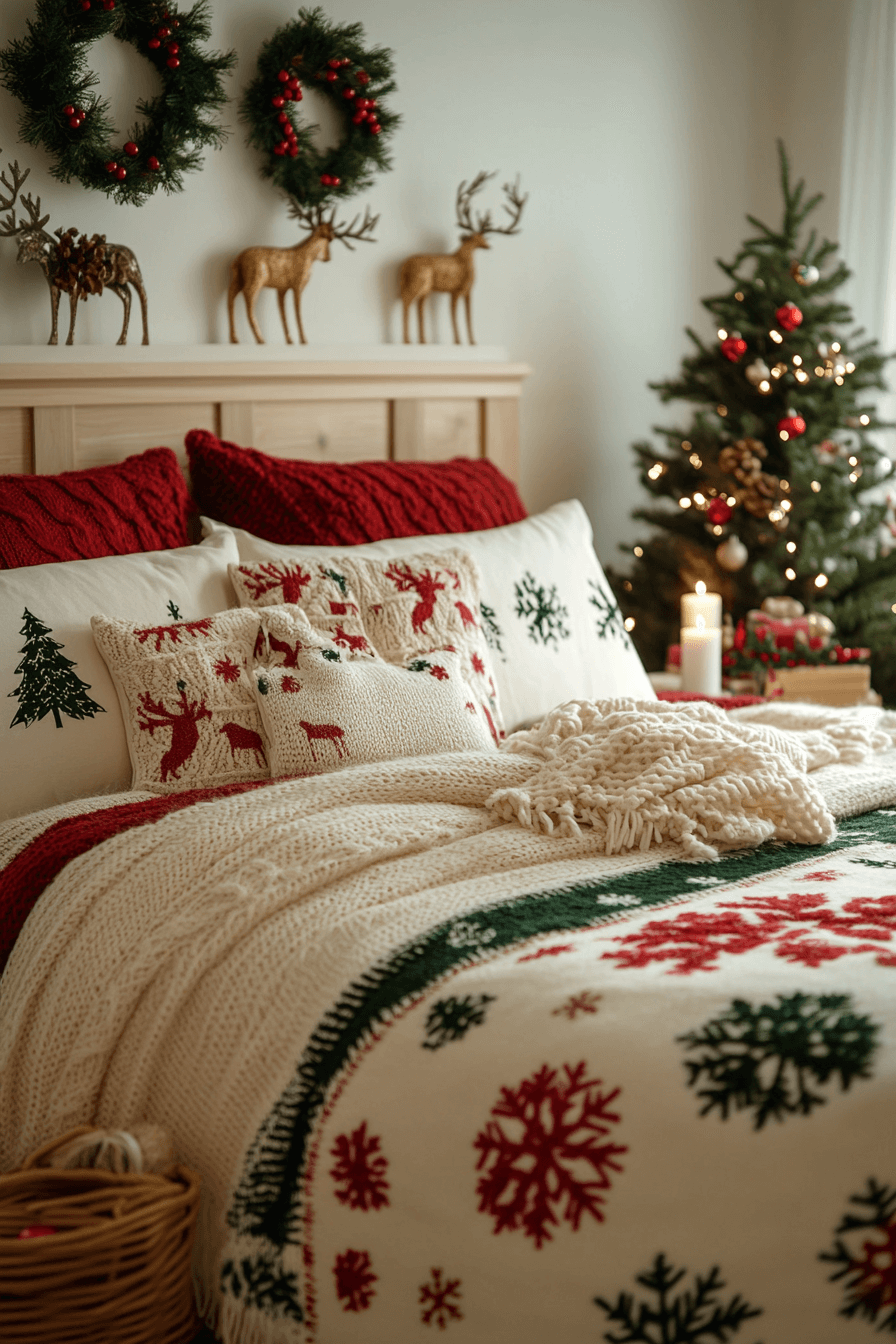 christmas bedroom decor