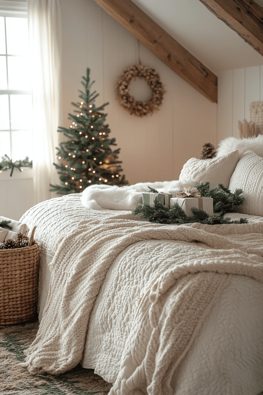 christmas bedroom decor