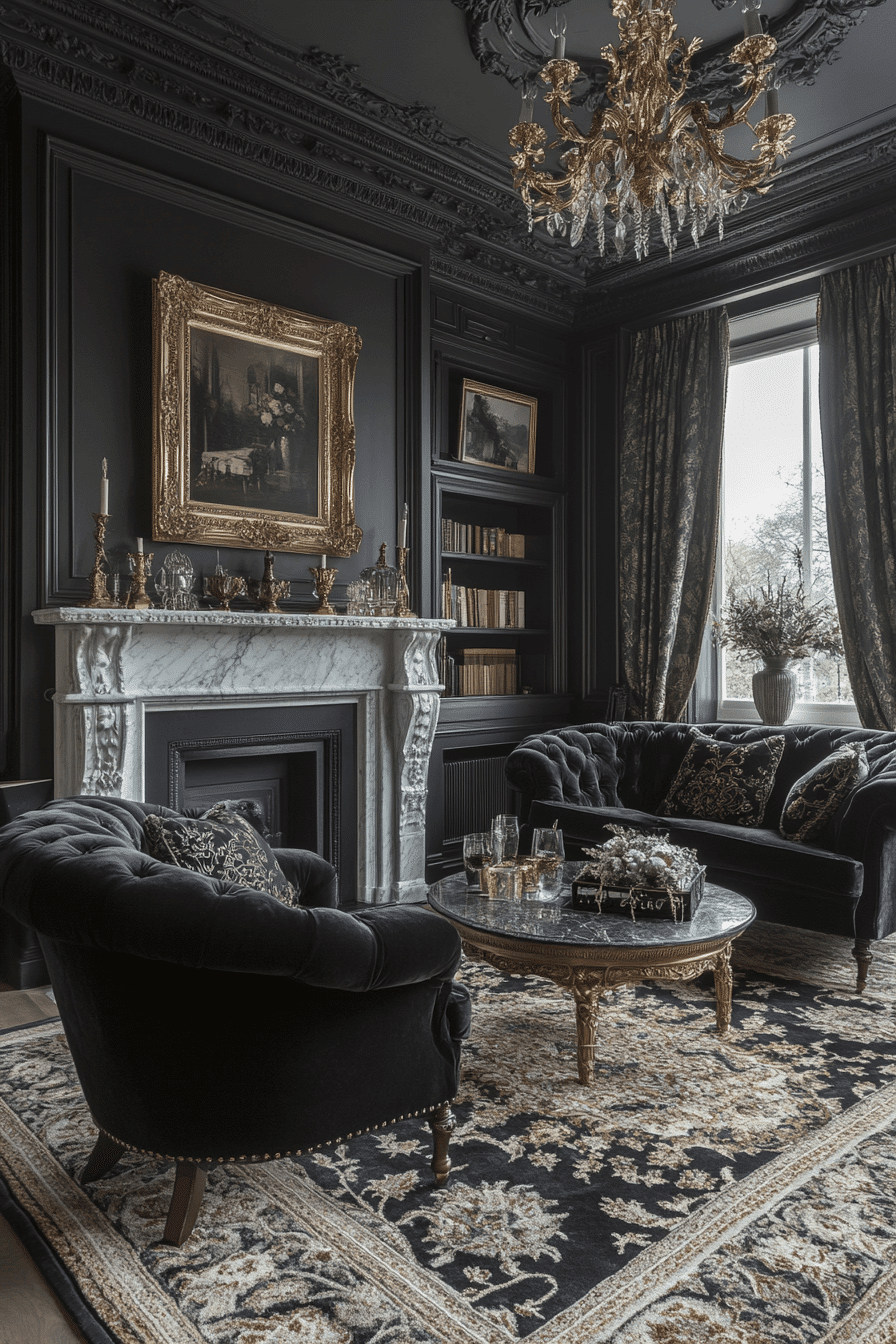 victorian living room