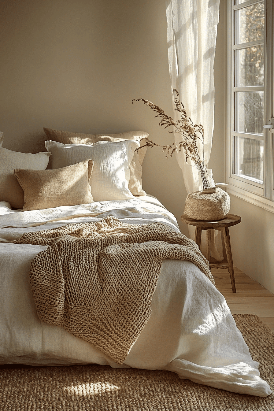 cozy neutral bedroom