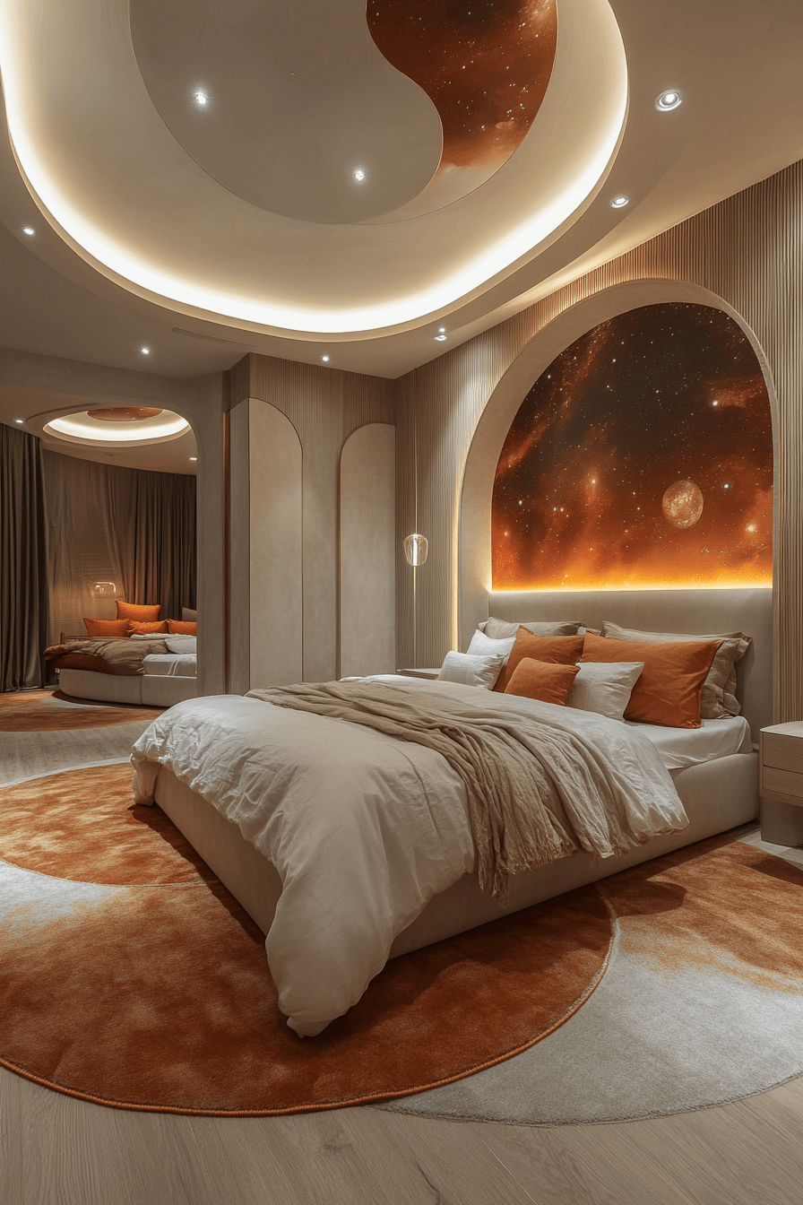 29 Space Themed Bedroom Ideas to Build a Cozy Out of This World Room tuscany decor