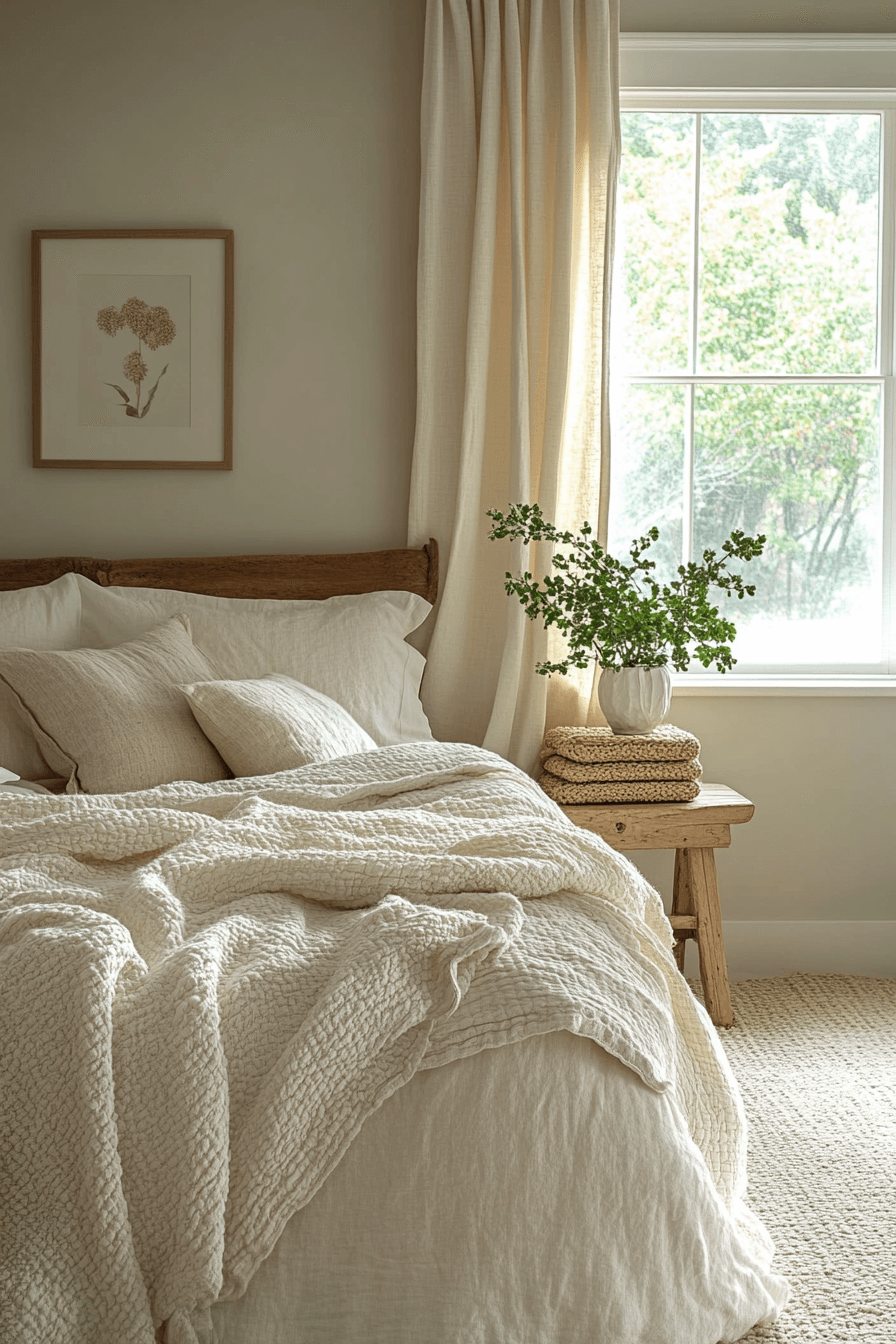 cozy neutral bedroom