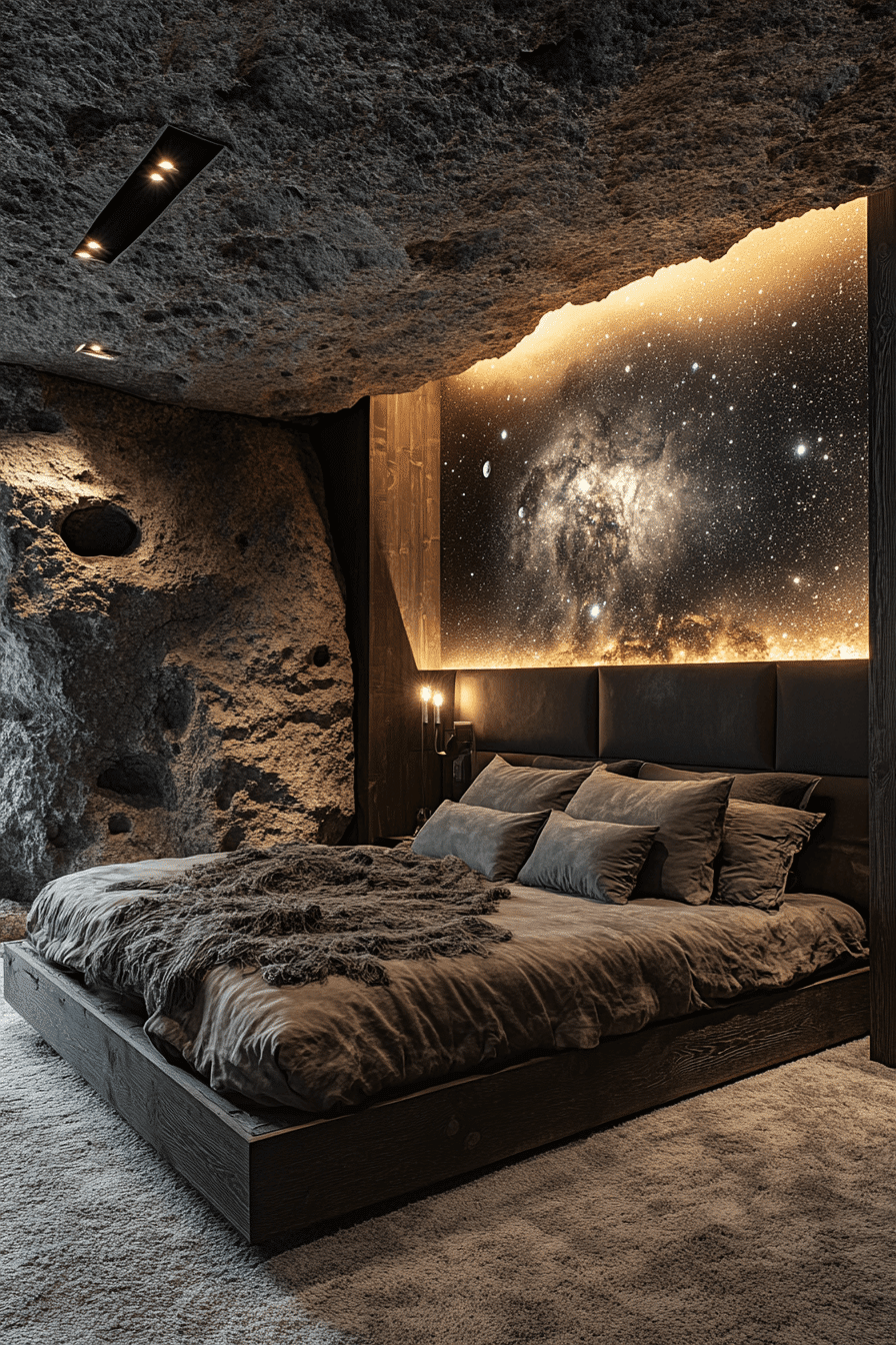 29 Space Themed Bedroom Ideas to Build a Cozy Out of This World Room tuscany decor