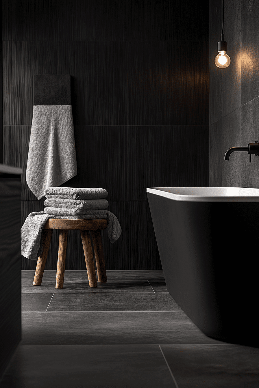 29 Black and White Bathroom Ideas That Make Every Detail Feel Elegant tuscany decor
