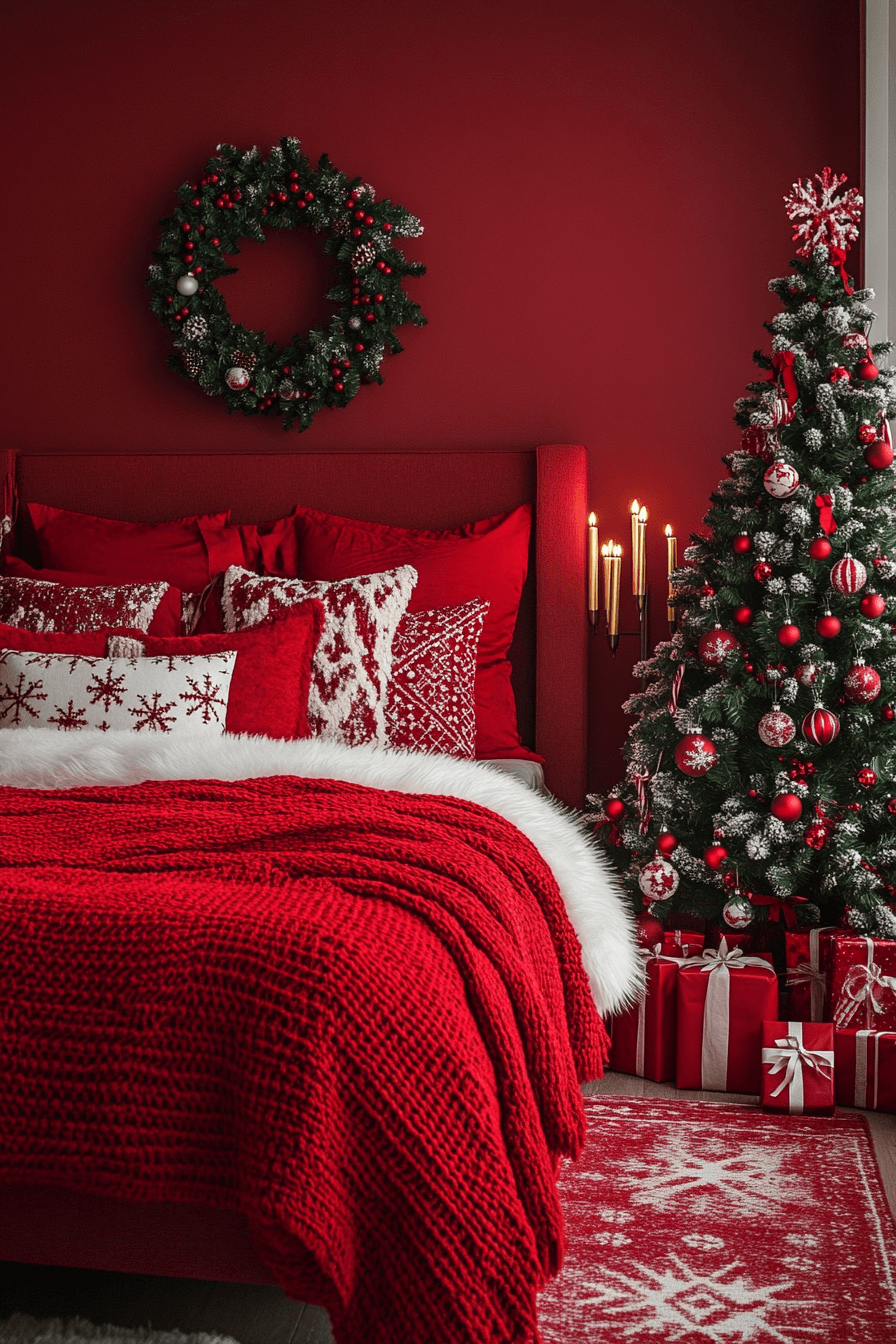 christmas bedroom decor