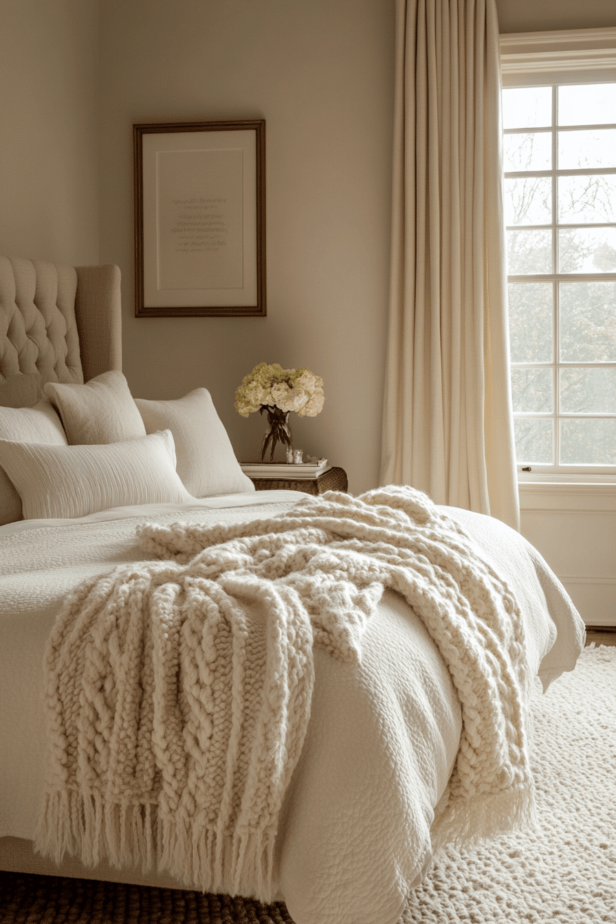 cozy neutral bedroom