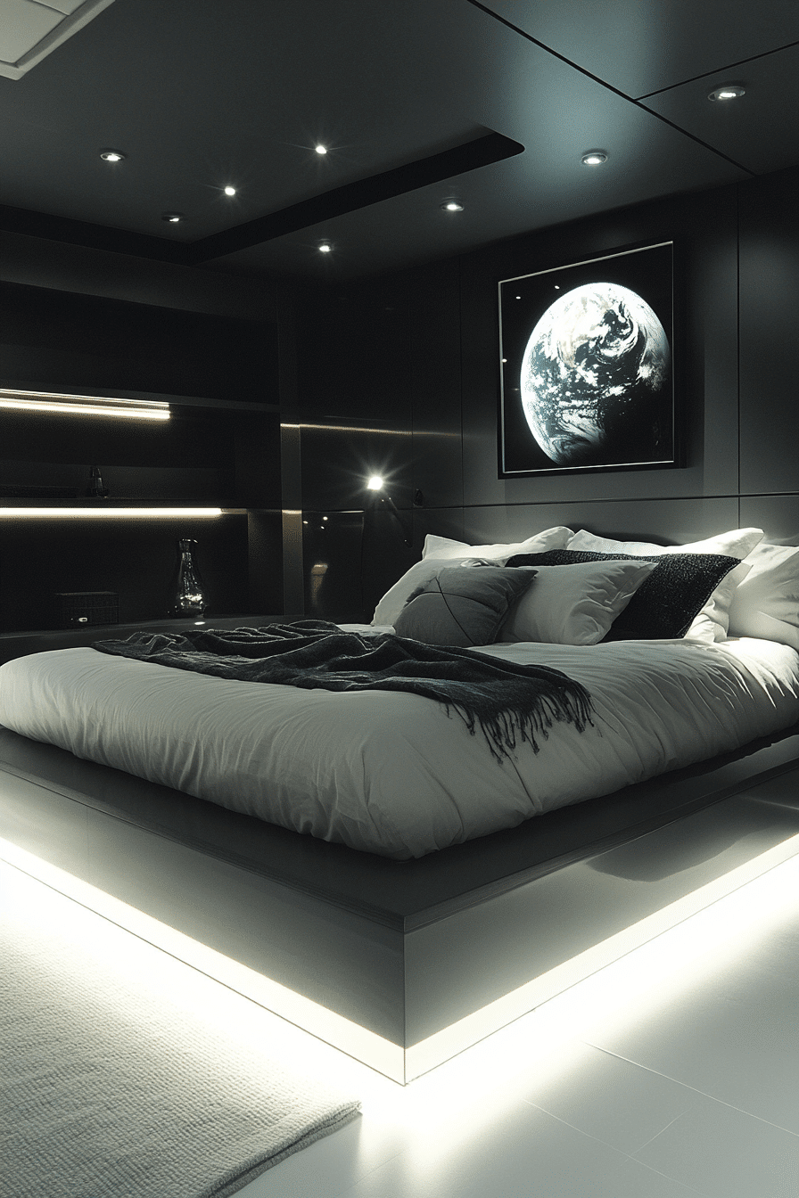 29 Space Themed Bedroom Ideas to Build a Cozy Out of This World Room tuscany decor
