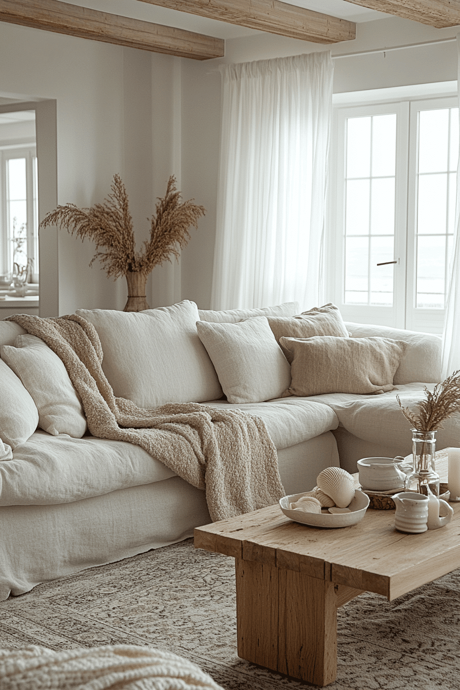 cozy coastal living room