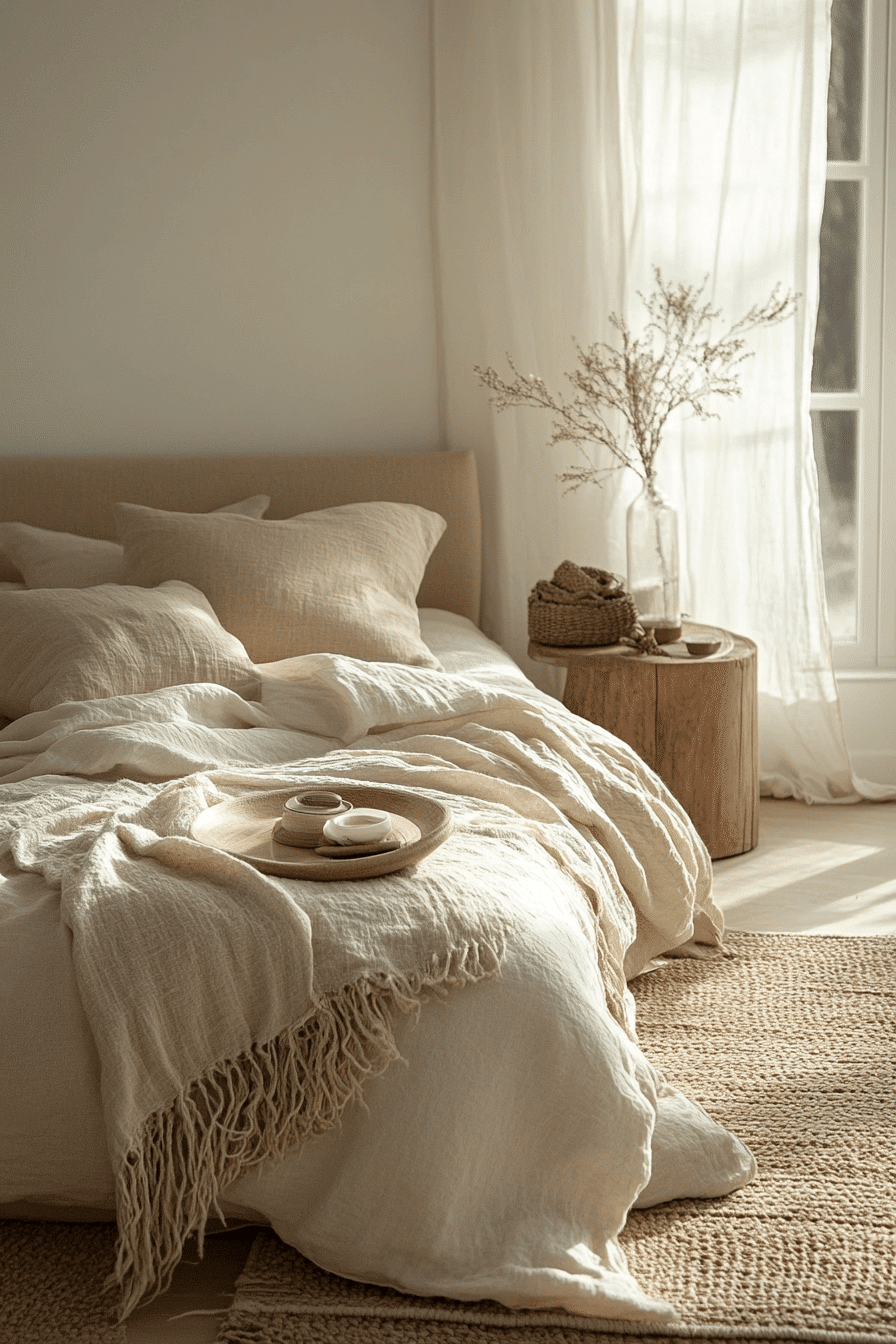 cozy neutral bedroom