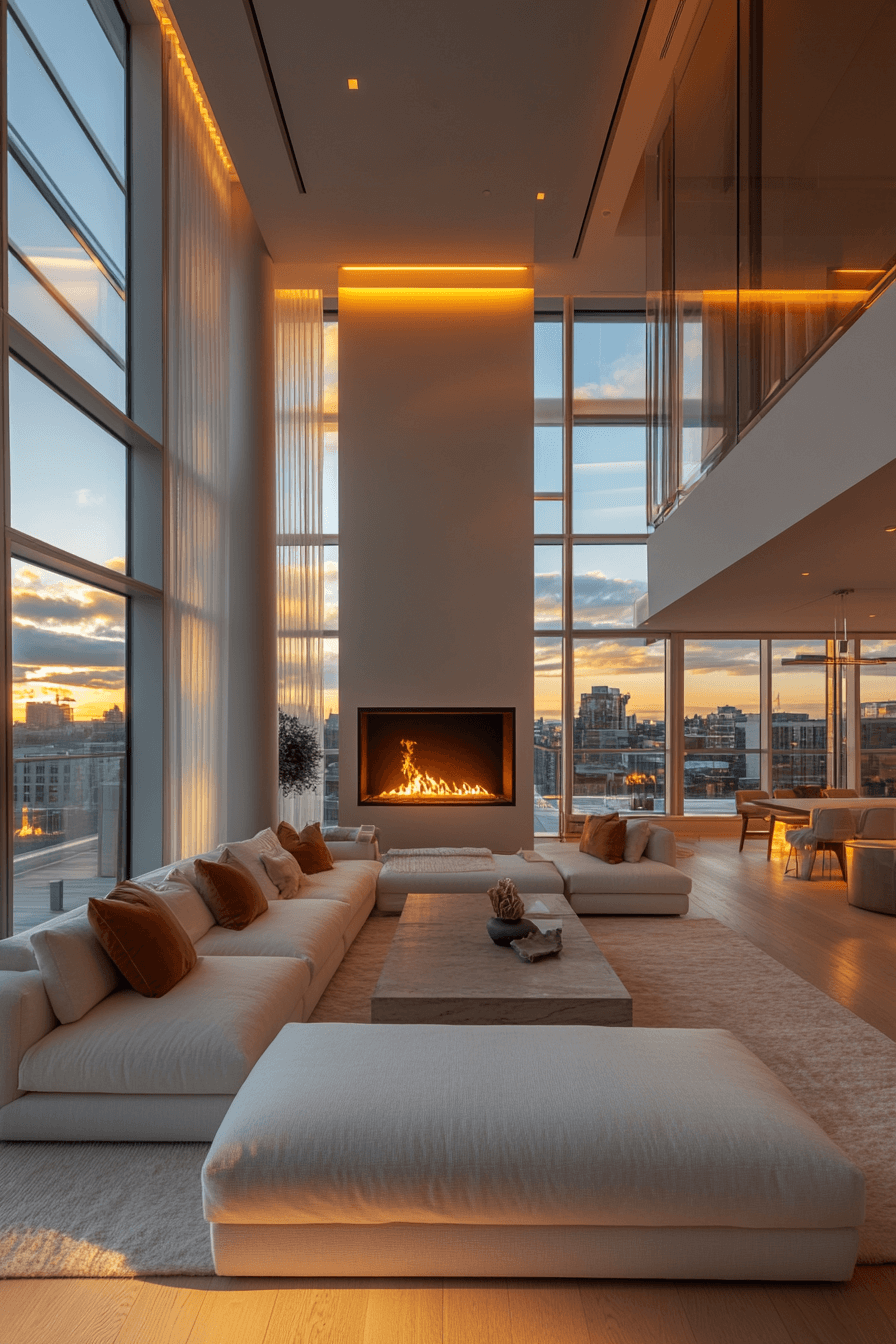 29 Penthouse Living Room Ideas That Feel Bright Luxurious and Joyful tuscany decor