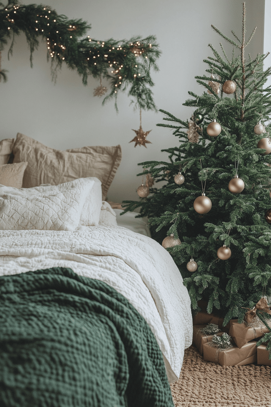 christmas bedroom decor