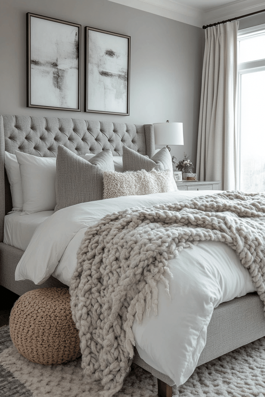 cozy neutral bedroom