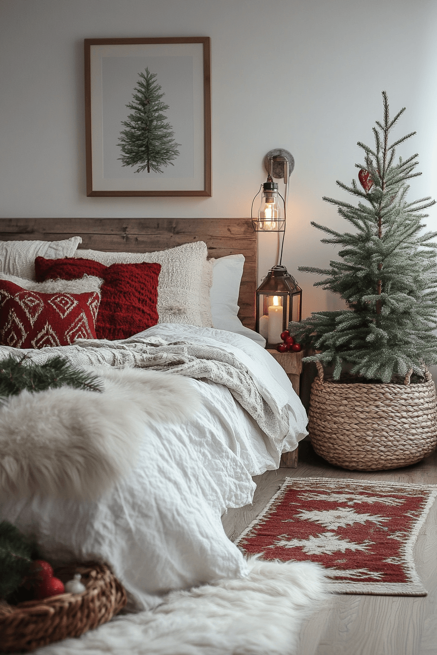 christmas bedroom decor