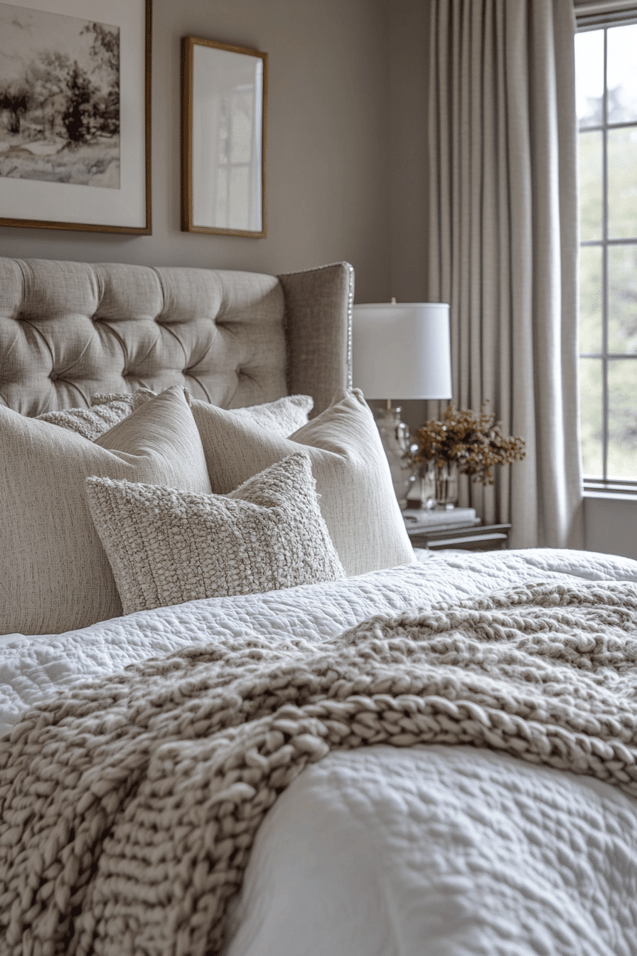 cozy neutral bedroom