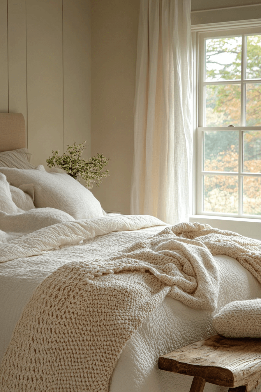 cozy neutral bedroom