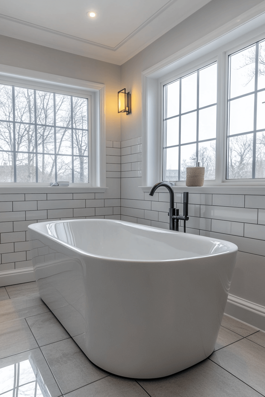 29 Black and White Bathroom Ideas That Make Every Detail Feel Elegant tuscany decor