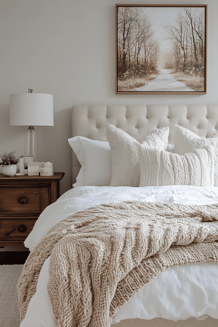 cozy neutral bedroom