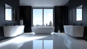 black and white bathroom ideas
