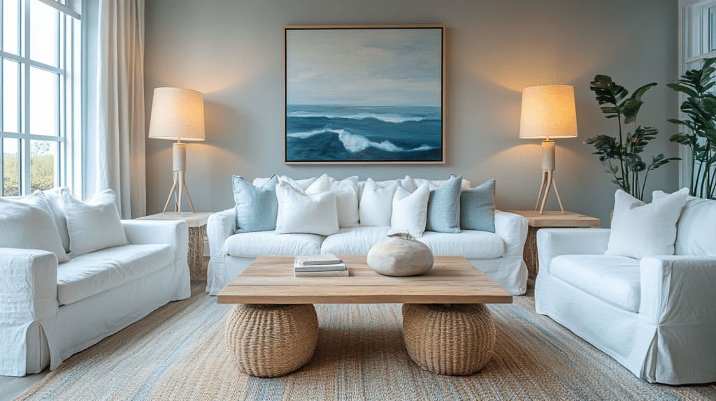 cozy coastal living room