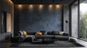 dark cozy living room