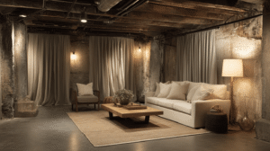 unfinished basement ideas