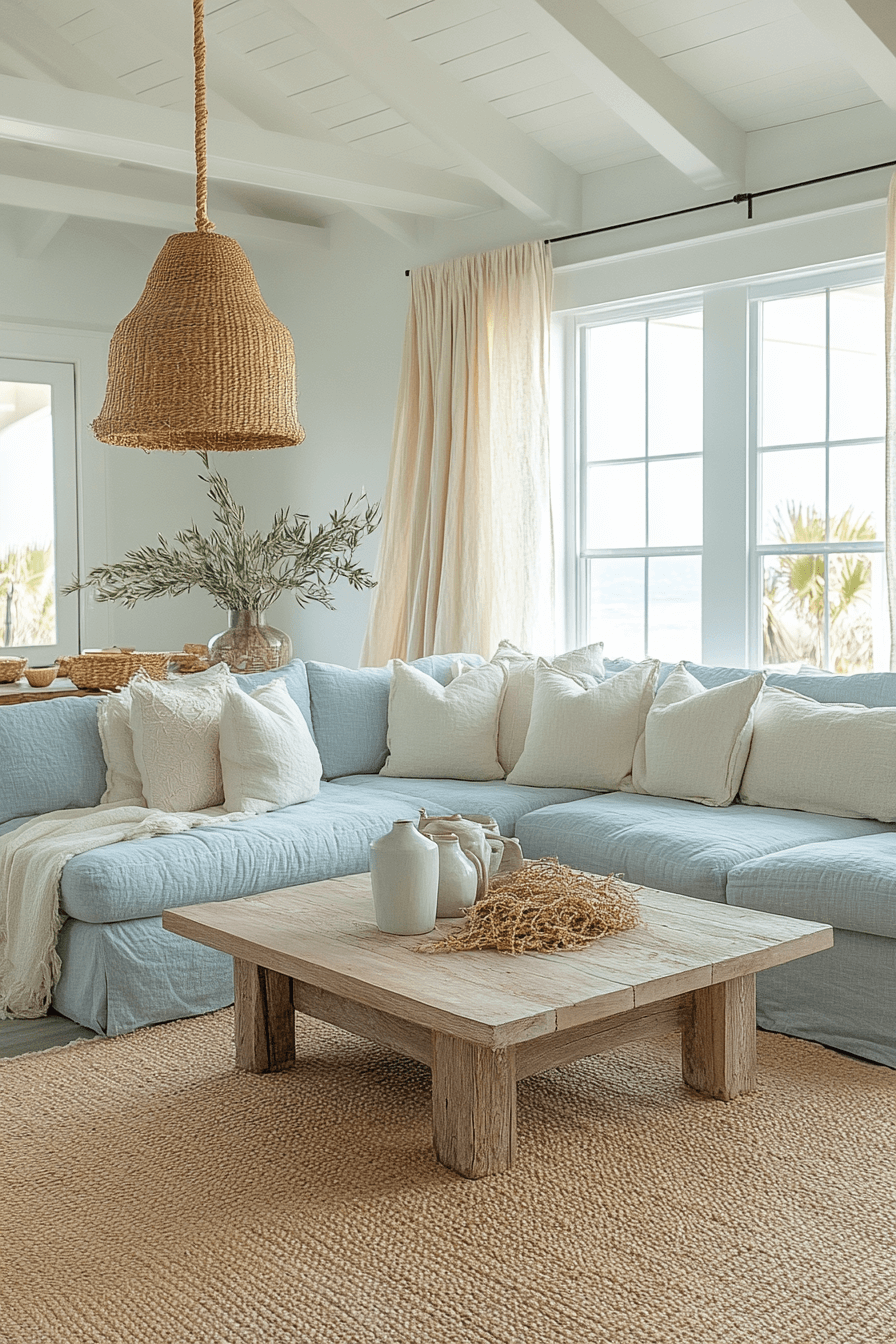modern coastal living room