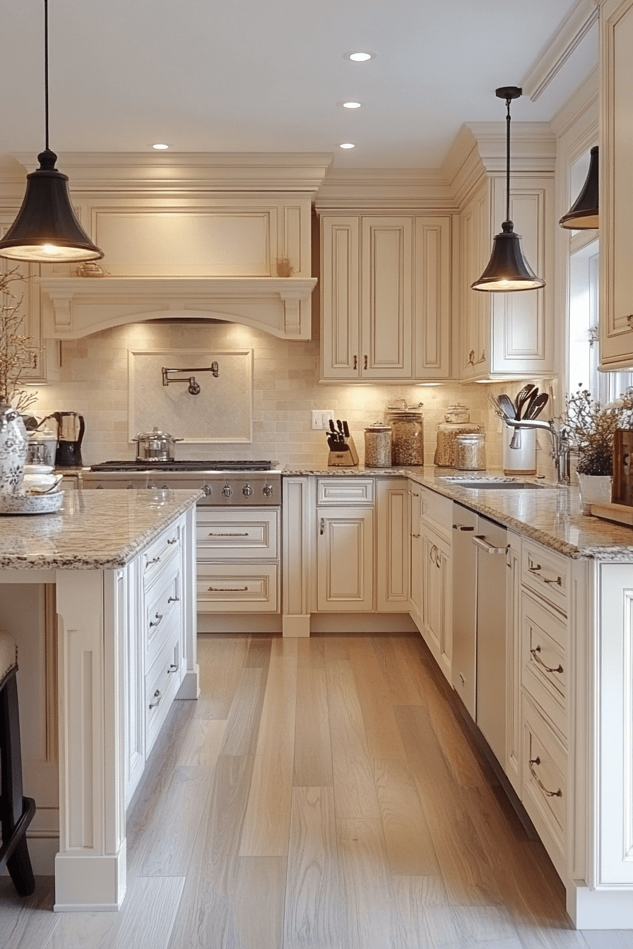29 Antique White Kitchen Cabinets That Turn Kitchens into Happy Spaces antique home decor ideas