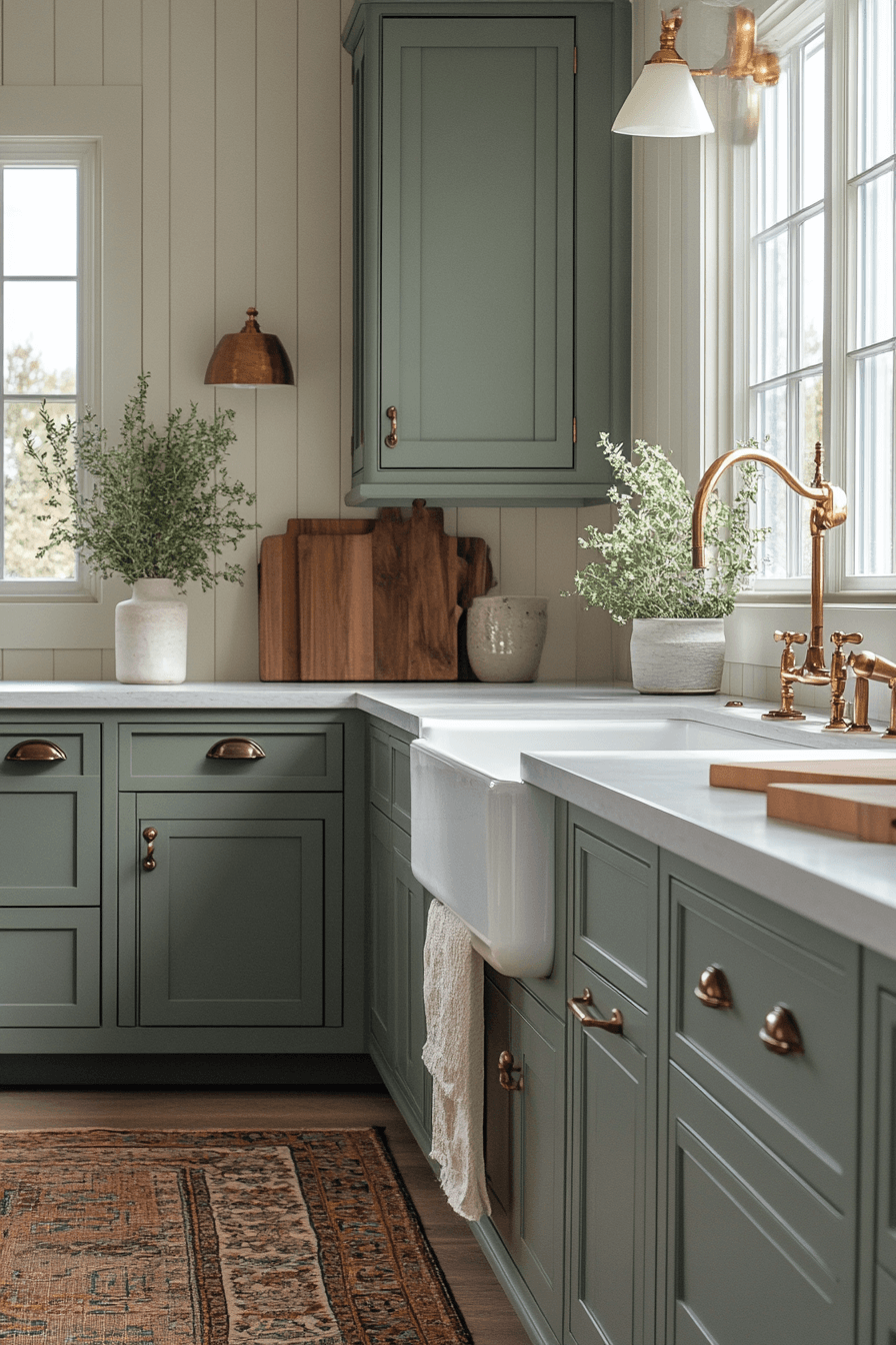 29 Sage Green Kitchen Cabinets That Brighten Everyday Living boy and girl shared bedroom