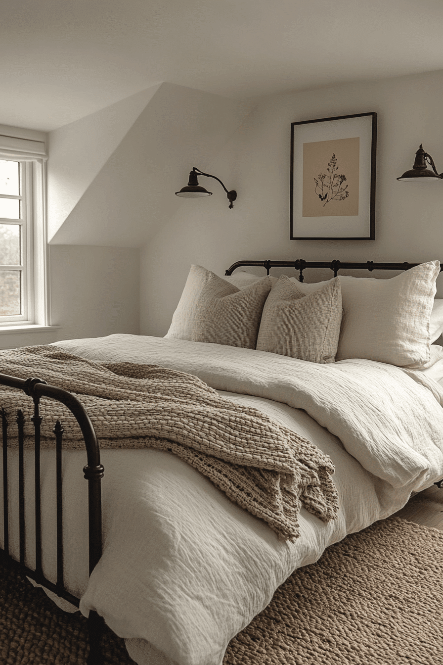 29 Neutral Bedroom With Black Accents For A Timeless Sleep Space ...