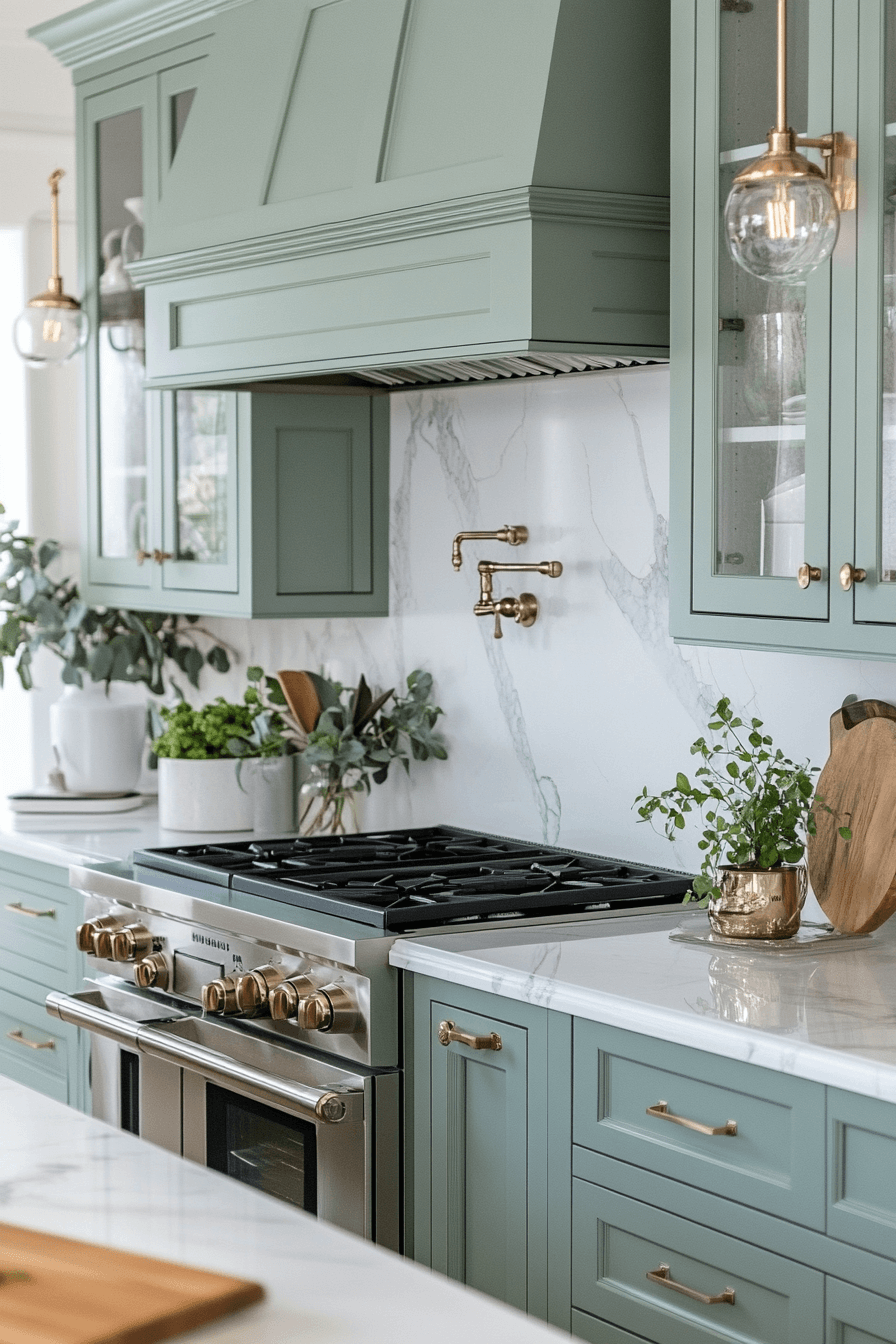 29 Sage Green Kitchen Cabinets That Brighten Everyday Living boy and girl shared bedroom